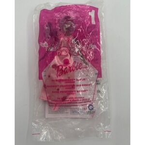 McDonald's 2001 Rose Princess Barbie Toy #1 - READ
